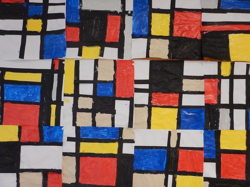 A la manière de Mondrian - École Le Petit Prince